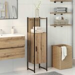 Vidaxl - armoire de salle de bain ch�ne artisanal 33x33x120, 5 cm