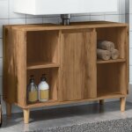 Vidaxl - armoire de salle de bain ch�ne artisanal bois d'ing�nierie