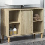 Vidaxl - armoire salle de bain ch�ne sonoma 80x33x60cm bois d'ing�nierie