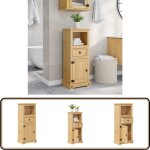 Vidaxl - armoire de salle de bain corona 45x33x110 cm bois de pin massif - meuble salle de bain - armoire ...