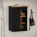 Vidaxl armoire suspendue halden porte coulissante noir 49x22, 5x70 cm Vidaxl armoire suspendue halden porte coulissante noir 49x22, 5x70 cm