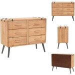 Armoire � tiroirs bois de sapin massif 91x35x73 cm - meuble retro - commode - meuble rangement - armoire ...