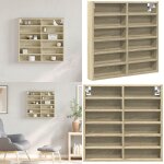 Vidaxl - armoire à vitrine chêne sonoma 60x8, 5x58 cm bois d'ingénierie - meuble mural - Étagère murale ... Vidaxl - armoire à vitrine chêne sonoma 60x8, 5x58 cm bois d'ingénierie - meuble mural - Étagère murale ...