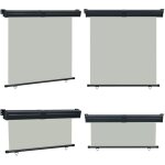 Vidaxl - auvent lat�ral de balcon 165x250 cm gris - parasol balcon - auvent balcon - protection solaire ...