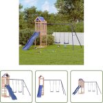Vidaxl balan�oire - aire de jeux d'ext�rieur bois massif de douglas