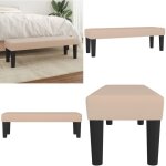 Vidaxl - banc cappuccino 100x30x30 cm similicuir - banc - meuble salle  manger - chaise - simili cuir ...