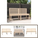 Vidaxl - banc de jardin 157, 5 cm bois massif de pin - banc de jardin - mobilier de jardin - banc extérieur ... Vidaxl - banc de jardin 157, 5 cm bois massif de pin - banc de jardin - mobilier de jardin - banc extérieur ...