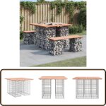 Vidaxl - banc jardin design gabion 100x102x72 cm bois massif de douglas - banc de jardin - meuble de ... Vidaxl - banc jardin design gabion 100x102x72 cm bois massif de douglas - banc de jardin - meuble de ...