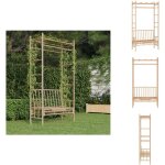 Vidaxl - banc de jardin avec pergola 116 cm bambou - banc de jardin - meuble de jardin - mobilier de ... Vidaxl - banc de jardin avec pergola 116 cm bambou - banc de jardin - meuble de jardin - mobilier de ...