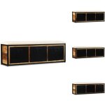 Vidaxl - banc de rangement avec 3 tiroirs bois de manguier 120x30x40 cm - banc coffre - banc rangement ...