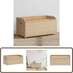 Vidaxl - banc de rangement mélange beige résine tressée et bois d'acacia - banc de jardin - mobilier ... Vidaxl - banc de rangement mélange beige résine tressée et bois d'acacia - banc de jardin - mobilier ...