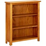 Vidaxl - bibliothque  3 tagres 70 x 22, 5 x 82cm bois de chne massif