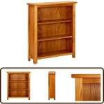 Vidaxl - bibliothèque à 3 étagères 70 x 22, 5 x 82cm bois de chêne massif - bibliothèque en bois - bibliothèqu ... Vidaxl - bibliothèque à 3 étagères 70 x 22, 5 x 82cm bois de chêne massif - bibliothèque en bois - bibliothèqu ...