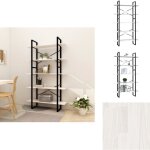 Vidaxl - bibliothque  5 niveaux blanc 100x30x175 cm bois de pin - bibliothque blanche - bibliothque ...