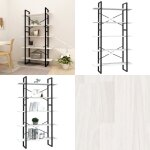 Vidaxl - bibliothque  5 niveaux blanc 100x30x175 cm bois de pin - bibliothque blanche - bibliothque ...
