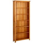 Vidaxl - bibliothque  6 tagres 80x22, 5x180 cm bois de chne massif
