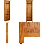 Vidaxl - bibliothèque à 7 niveaux 60x22x200 cm bois de chêne massif - bibliothèque en bois - bibliothèque ... Vidaxl - bibliothèque à 7 niveaux 60x22x200 cm bois de chêne massif - bibliothèque en bois - bibliothèque ...