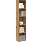 Biblioth�que ch�ne artisanal 40x30x189 cm bois d'ing�nierie - vidaxl