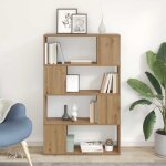 Vidaxl - biblioth�que ch�ne artisanal bois d'ing�nierie 80 x 24 x 124 cm