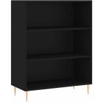 Vidaxl - bibliothque noir 69, 5x32, 5x90 cm bois d'ingnierie