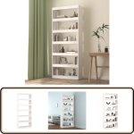 Vidaxl - bibliothèque / séparateur de pièce blanc 80x30x199, 5cm pin massif - bibliothèque blanche - ... Vidaxl - bibliothèque / séparateur de pièce blanc 80x30x199, 5cm pin massif - bibliothèque blanche - ...