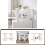 Bibliothèque / séparateur de pièce blanc 80x30x51 cm - bibliothèque blanche - bibliothèque moderne - ... Bibliothèque / séparateur de pièce blanc 80x30x51 cm - bibliothèque blanche - bibliothèque moderne - ...