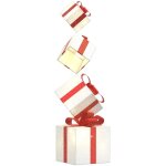 Vidaxl - bo�te - cadeau de d�coration de no�l 80 led blanc chaud