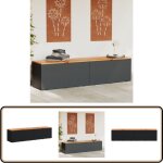 Bote de rangement de jardin noir rsine tresse bois d'acacia - bote de rangement jardin - coffre de ...