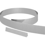 Bordure de jardin argent 450 x 10 cm acier galvanis vidaxl