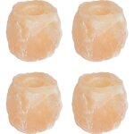 Bougeoirs en pierre de sel 4 pices 2, 8 kg rose vidaxl