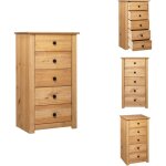 Buffet 46x40x89 cm pin gamme panama - buffet - meuble de rangement - commode - armoire latrale - mobilier ...