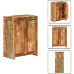 The living store buffet 55x33x75 cm bois massif de r�cup�ration - bois de r�cup�ration