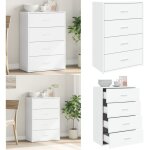 Vidaxl - buffet blanc 60x31x84 cm bois d'ing�nierie - buffet blanc - meuble rangement - commode - armoire ...