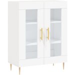 Buffet blanc 69, 5x34x90 cm bois d'ingnierie vidaxl
