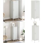 Vidaxl - buffet haut blanc 36x39x113 cm acier - buffet design industriel - meuble rangement - armoire ... Vidaxl - buffet haut blanc 36x39x113 cm acier - buffet design industriel - meuble rangement - armoire ...