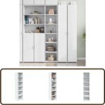 Vidaxl - buffet haut blanc 40x41x185 cm bois d'ingénierie - buffet design - buffet blanc - buffet moderne ... Vidaxl - buffet haut blanc 40x41x185 cm bois d'ingénierie - buffet design - buffet blanc - buffet moderne ...