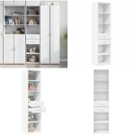 Vidaxl - buffet haut blanc 45x42, 5x185 cm bois d'ingénierie - buffet design intemporel - meuble rangement ... Vidaxl - buffet haut blanc 45x42, 5x185 cm bois d'ingénierie - buffet design intemporel - meuble rangement ...
