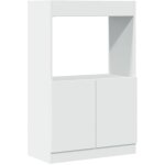 Buffet haut blanc 63x33x100 cm bois d'ing�nierie vidaxl
