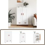 Vidaxl - buffet haut blanc 69, 5x31x115 cm bois d'ingénierie - buffet design moderne - meuble rangement ... Vidaxl - buffet haut blanc 69, 5x31x115 cm bois d'ingénierie - buffet design moderne - meuble rangement ...