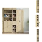 Vidaxl - buffet haut ch�ne sonoma 30x42, 5x185 cm bois d'ing�nierie - buffet - meuble de rangement - ...