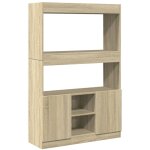 Buffet haut ch�ne sonoma 92x33x140 cm bois d'ing�nierie - vidaxl