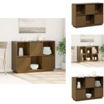 Vidaxl - buffet marron miel 110, 5x35x80 cm bois massif de pin - buffet - meuble de rangement - armoire ... Vidaxl - buffet marron miel 110, 5x35x80 cm bois massif de pin - buffet - meuble de rangement - armoire ...