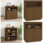 Vidaxl - buffet marron miel 70x34x80 cm bois massif de pin - buffet - armoire - meuble de rangement - ... Vidaxl - buffet marron miel 70x34x80 cm bois massif de pin - buffet - armoire - meuble de rangement - ...