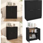 Vidaxl - buffet noir 60x30x70 cm bois d'ingénierie - buffet noir - meuble de rangement - armoire - commode ... Vidaxl - buffet noir 60x30x70 cm bois d'ingénierie - buffet noir - meuble de rangement - armoire - commode ...