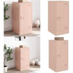 Vidaxl - buffet rose 34, 5x39x73 cm acier - buffet rose - meuble rangement - armoire entr�e - commode ...