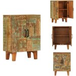 Vidaxl - buffet sculpt  la main 55x30x75 cm bois massif rcupration - buffet vintage - meuble retro ...