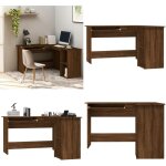 Vidaxl - bureau d'angle chêne marron 120x140x75 cm bois d'ingénierie - bureau d'angle - bureau moderen ... Vidaxl - bureau d'angle chêne marron 120x140x75 cm bois d'ingénierie - bureau d'angle - bureau moderen ...