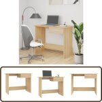 Vidaxl - bureau chne sonoma 100x50x76 cm bois d'ingnierie - bureau ordinateur - bureau design - bureau ...