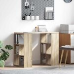 Vidaxl - bureau ch�ne sonoma 90 x 50 x 75 cm bois d'ing�nierie