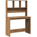 Vidaxl - bureau avec �tag�res ch�ne artisanal bois d'ing�nierie